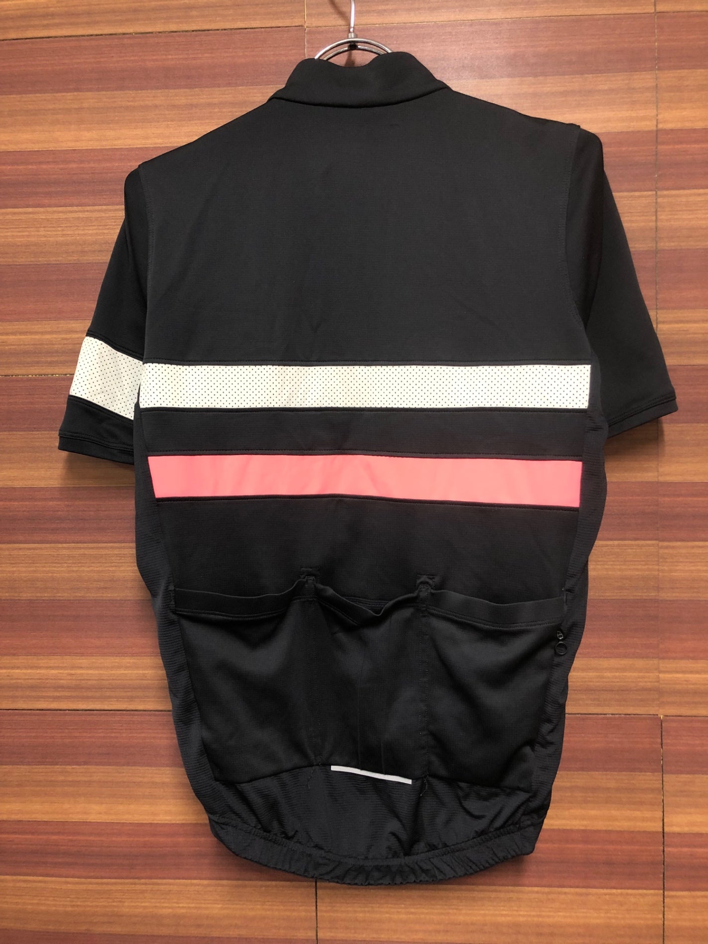 IE917 ラファ Rapha BREVET LIGHTWEIGHT JERSEY 半袖 黒 S ※プリント割れ