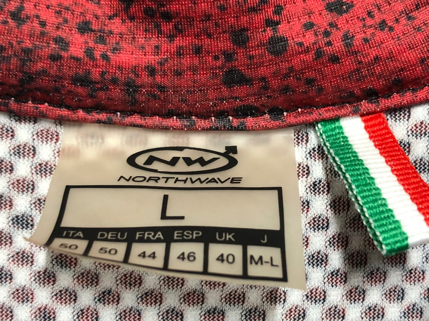 IN249 ノースウェーブ NORTHWAVE 半袖 サイクルジャージ 赤 L