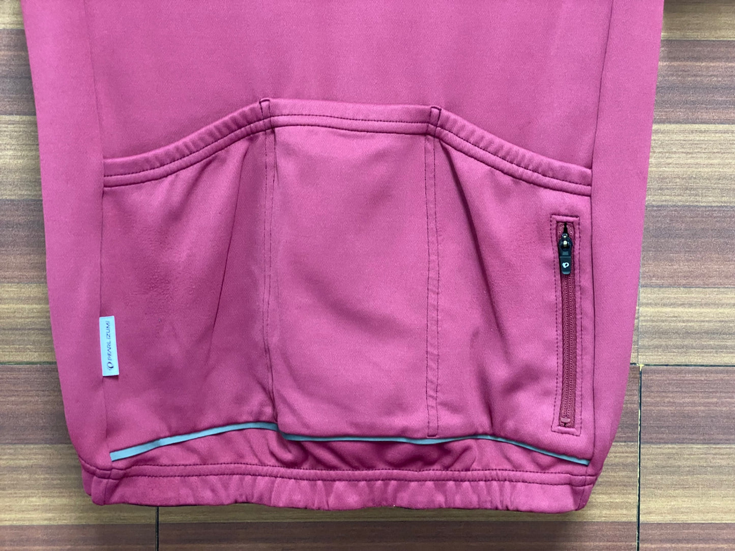 IV371 パールイズミ PEARL iZUMi 半袖 サイクルジャージ 赤紫 M