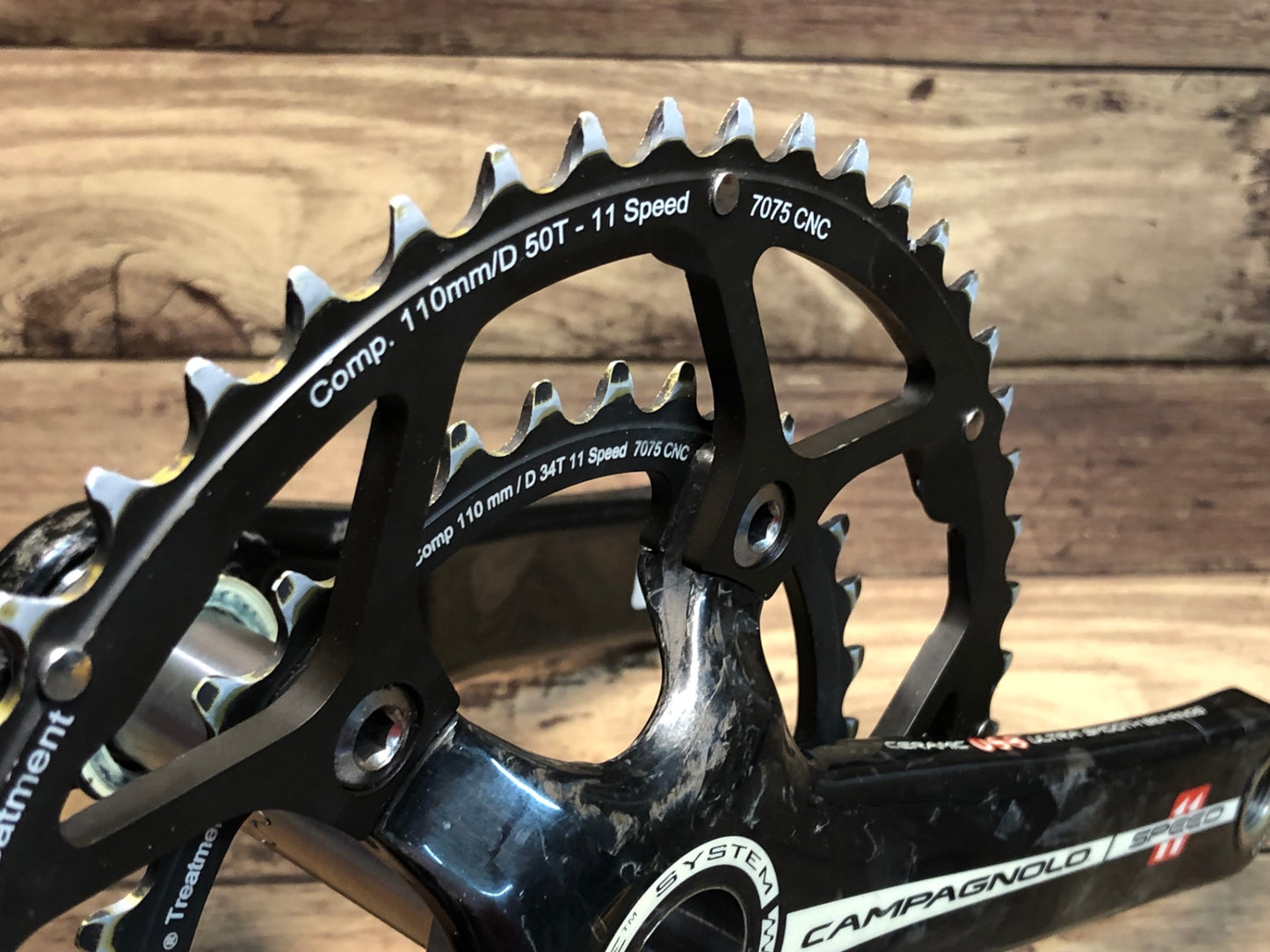 IL386 カンパニョーロ CAMPAGNOLO 11SPEED クランクセット 165mm 50/34T 11S ウルトラトルク