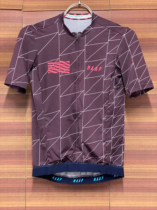 IV386 マープ MAAP WOMEN'S PRO FIT JERSEY 半袖 サイクルジャージ 茶 S レディース