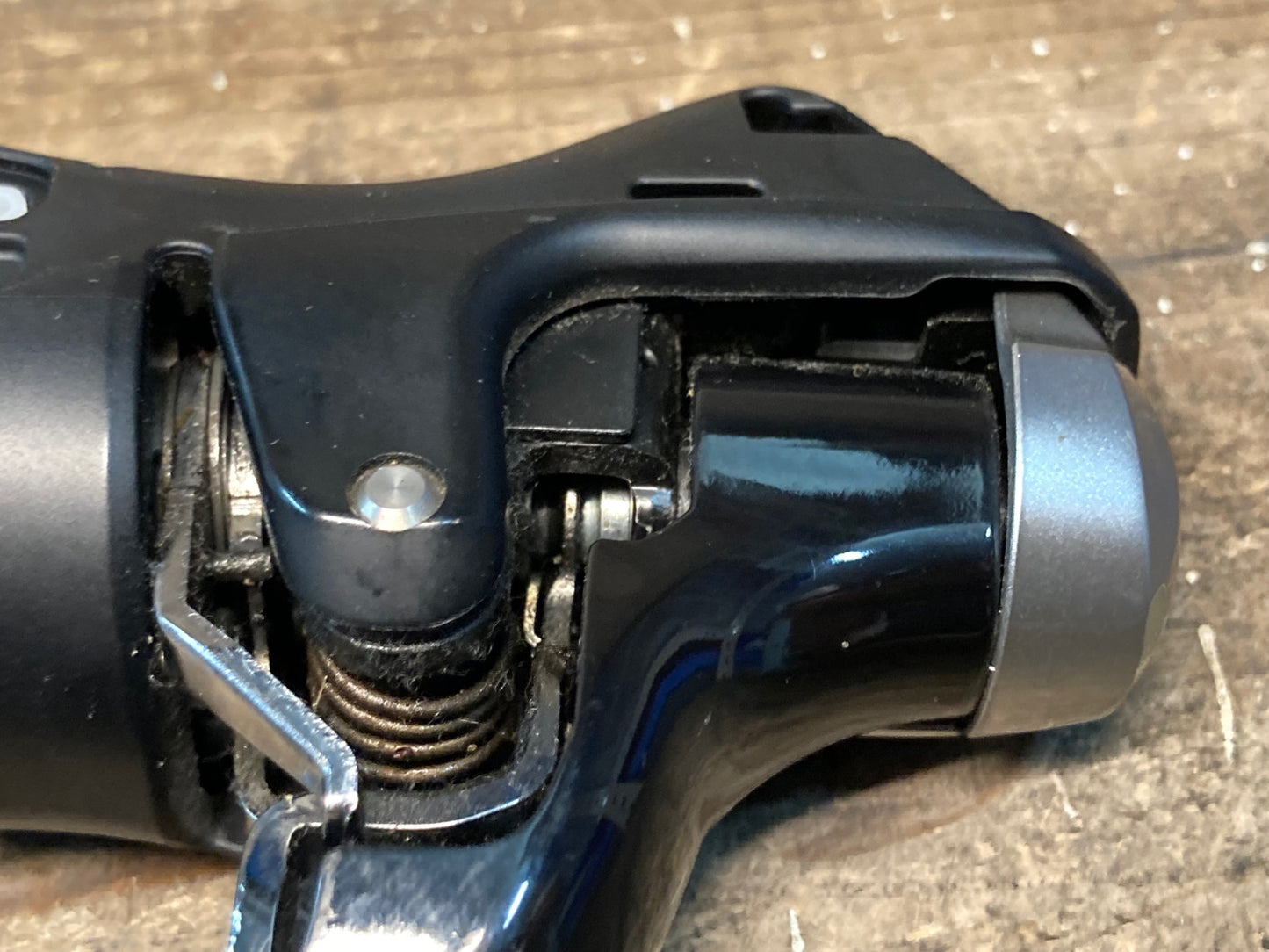 IS487 シマノ SHIMANO 105 ST-5800 左 STIレバー ※ブラケットボディ部分に亀裂あり ジャンク