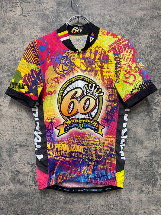 JC211 パールイズミ PEARL iZUMi 半袖 サイクルジャージ 総柄 M 60周年