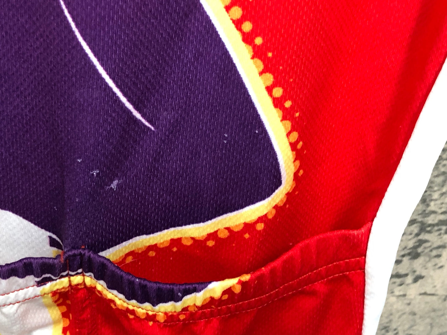 IZ766 チャンピオンシステム ChampionSystem AURORA 半袖 サイクルジャージ 赤 白 黒 M 痛ジャージ ろんぐらいだぁす！ FORTUNA