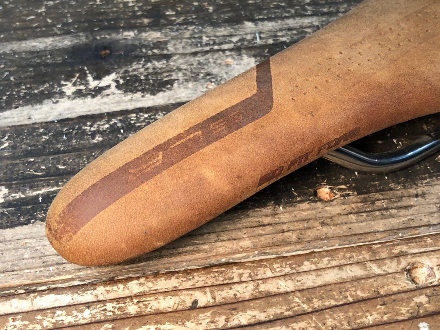 IW184 セライタリア selle ITALIA ヌバック SLR NUBUK S1 レザー サドル 茶 Ti316レール