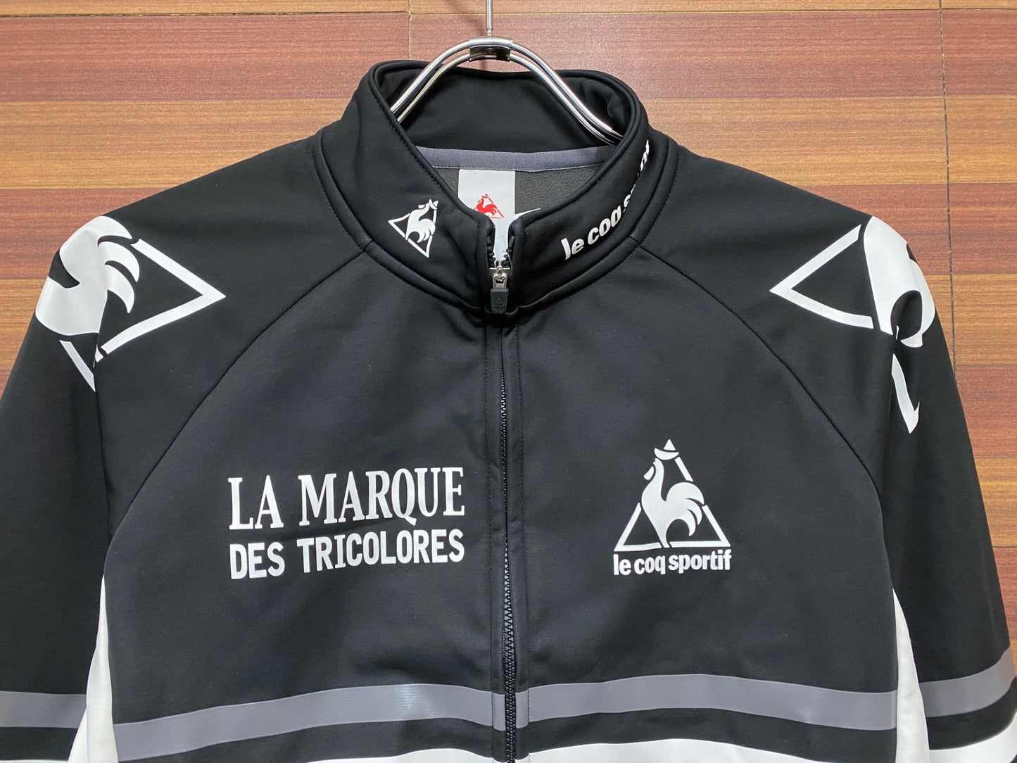 ID596 ルコックスポルティフ le coq sportif 長袖 サイクルジャケット 黒 L 裏起毛