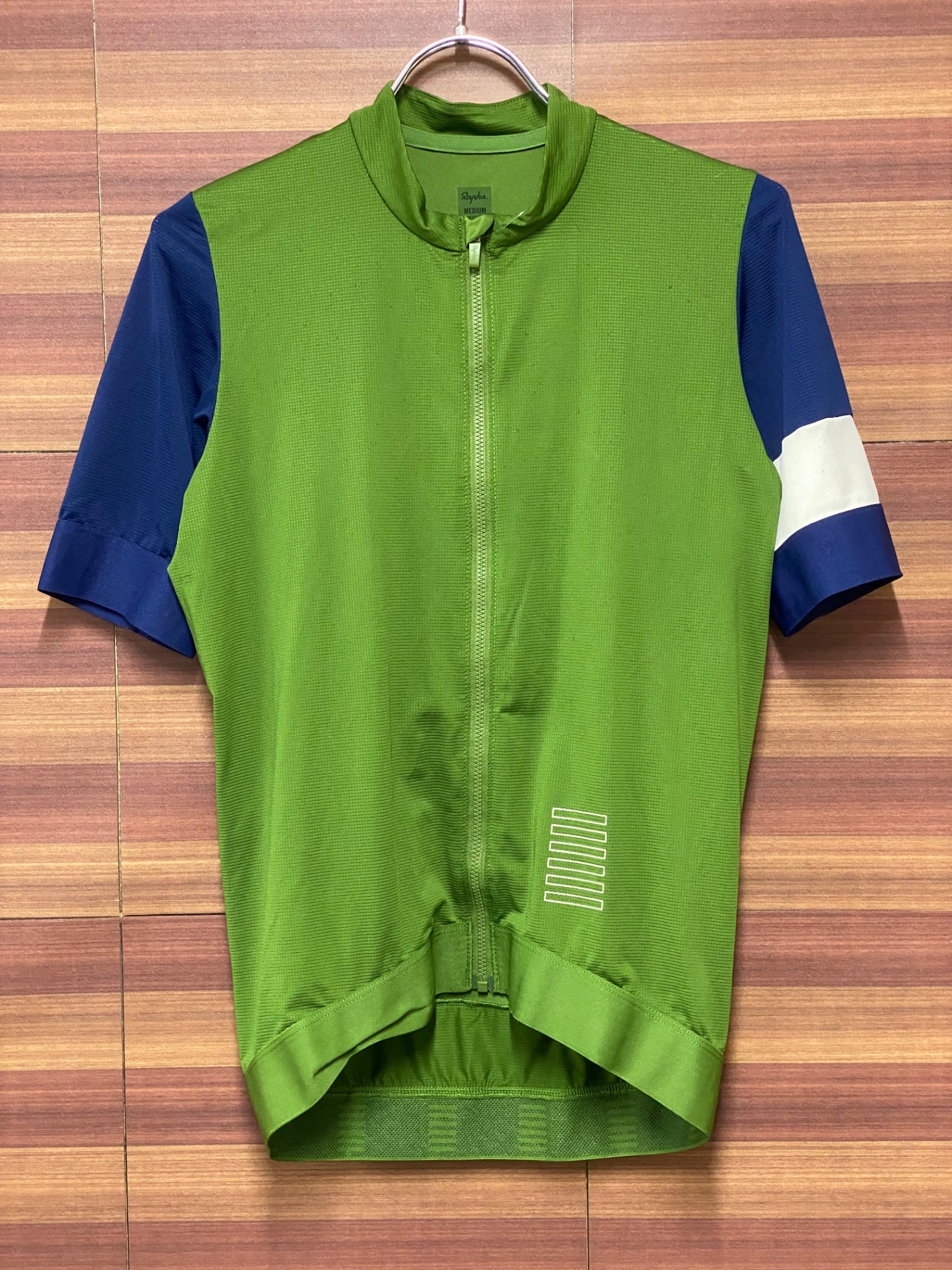 IE679 ラファ Rapha PRO TEAM TRAINING JERSEY 半袖 サイクルジャージ 緑 M