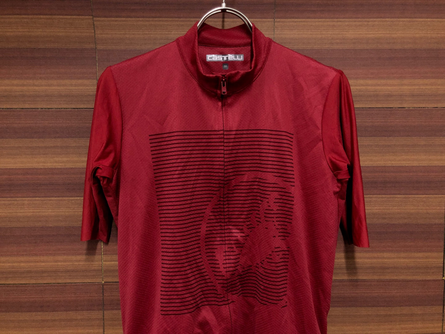 IM427 カステリ CASTELLI 半袖 サイクルジャージ 赤 M