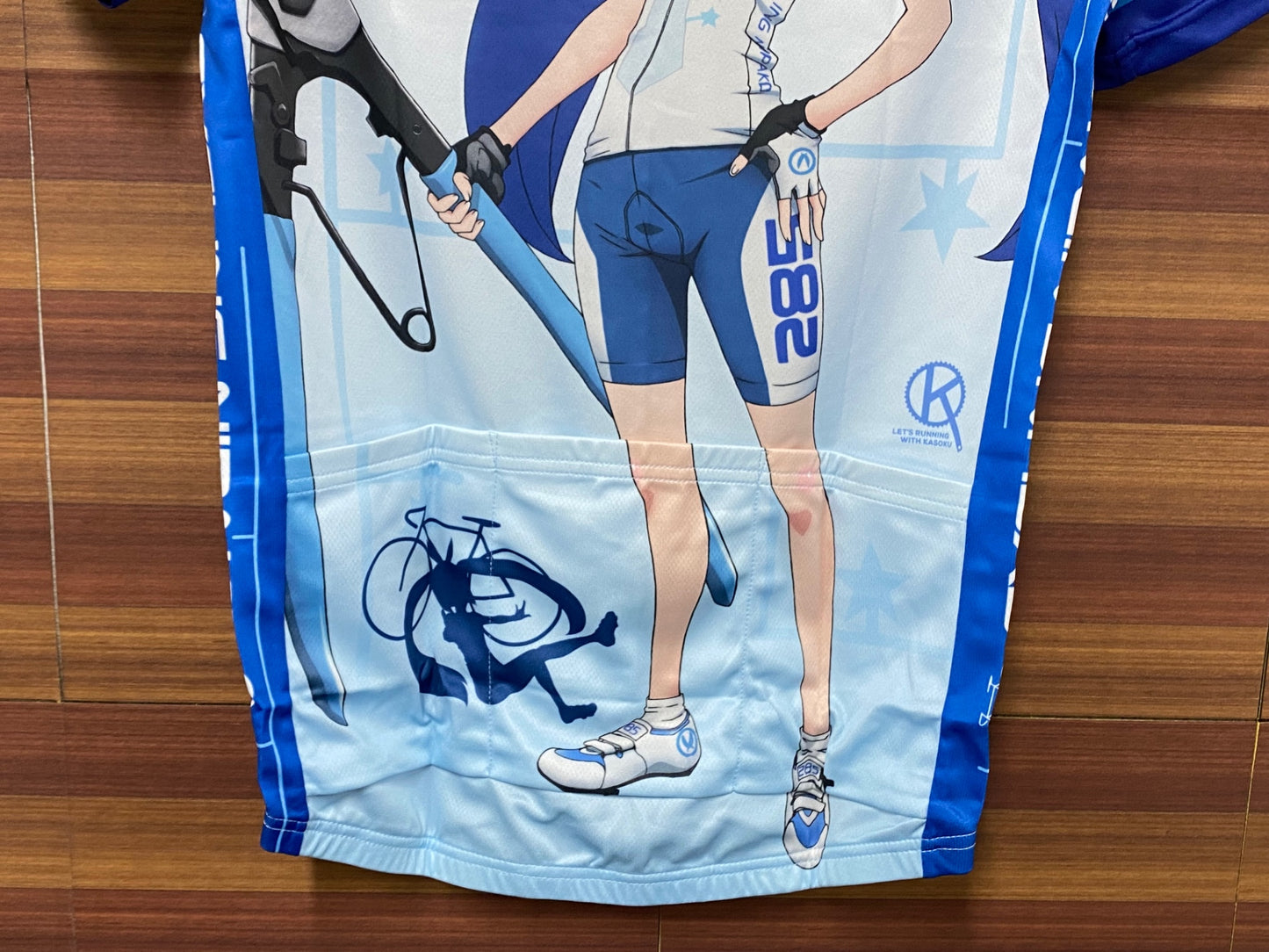 IS006 アウローラ AURORA 半袖 サイクルジャージ 白 L サイクリングニパ子 ニパ子Ver.