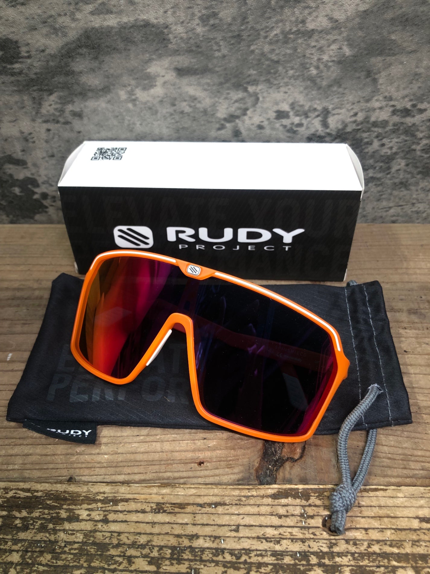 IZ590 ルディプロジェクト RUDY PROJECT SPINSHIELD アイウェア サングラス オレンジ