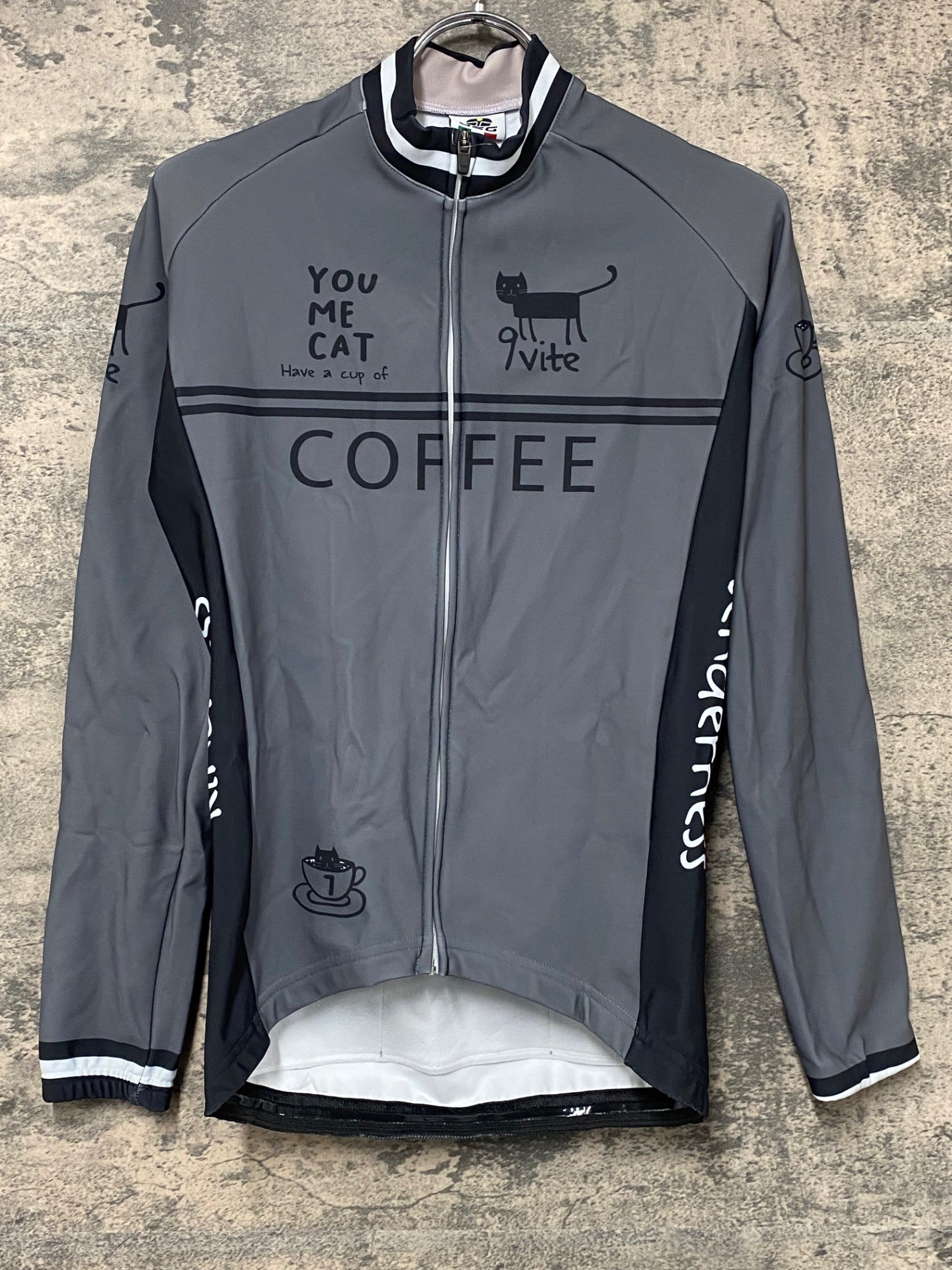 IW437 ジェッセージ GSG 長袖 サイクルジャージ グレー レディース M 裏起毛