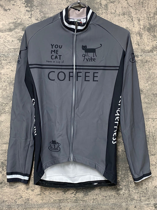 IW437 ジェッセージ GSG 長袖 サイクルジャージ グレー レディース M 裏起毛