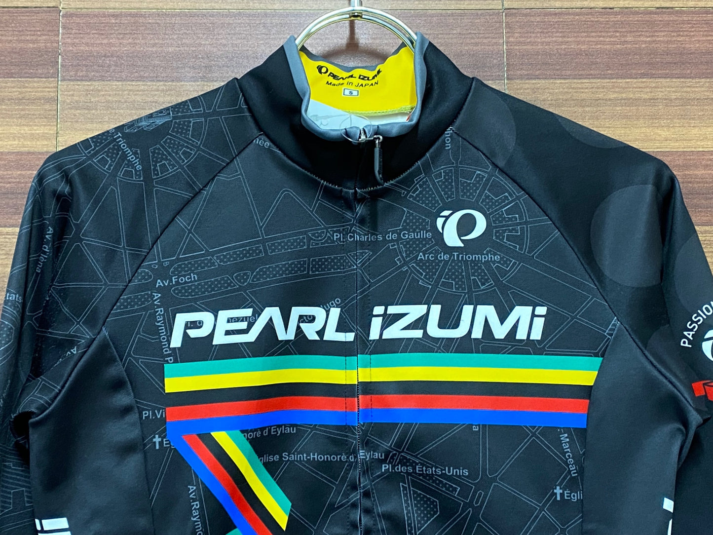 IH237 パールイズミ PEARL iZUMi 長袖 サイクルジャージ 黒 S 裏起毛