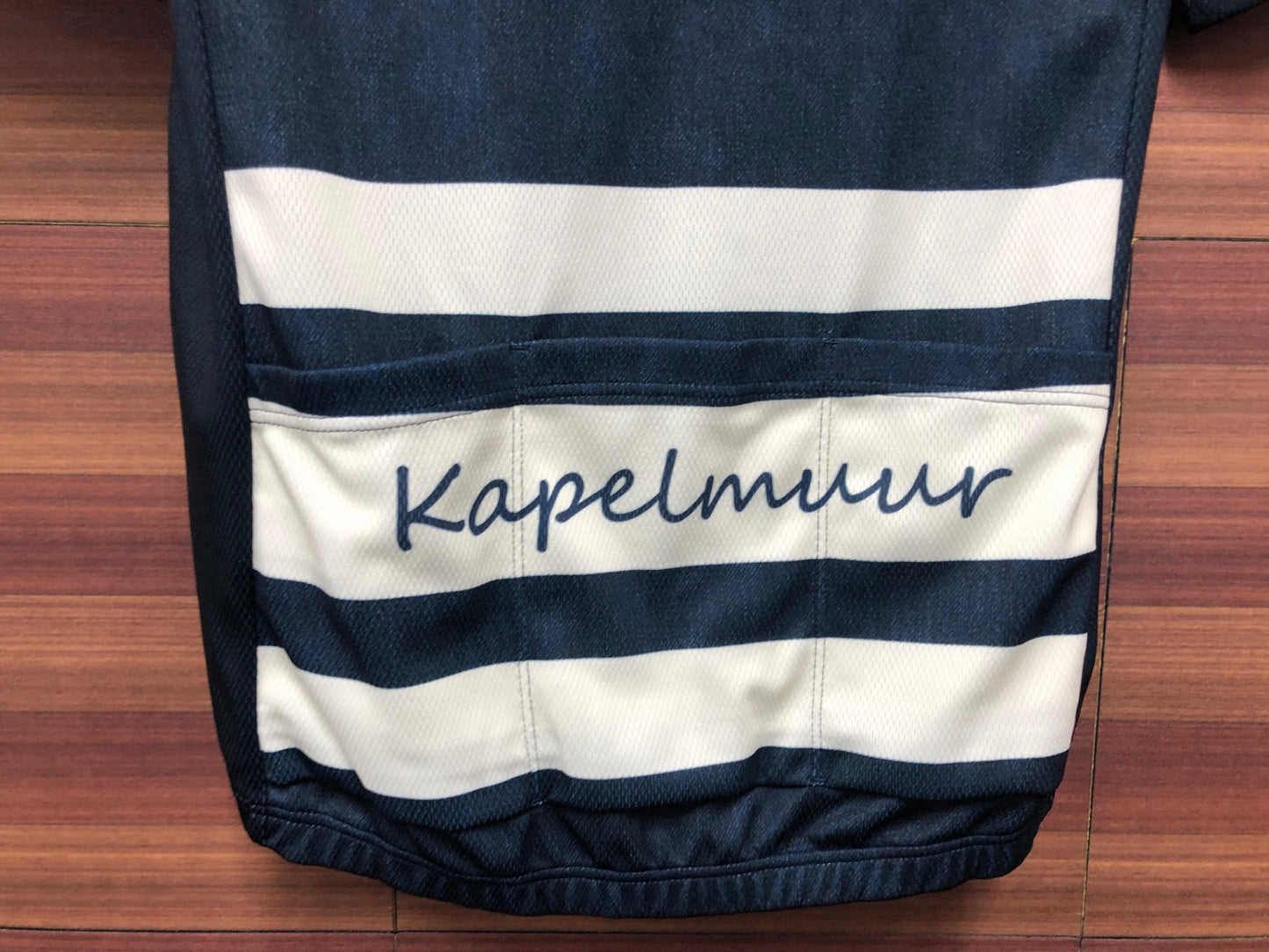 IQ743 カペルミュール KAPELMUUR 半袖 サイクルジャージ 紺 デニムカラー M
