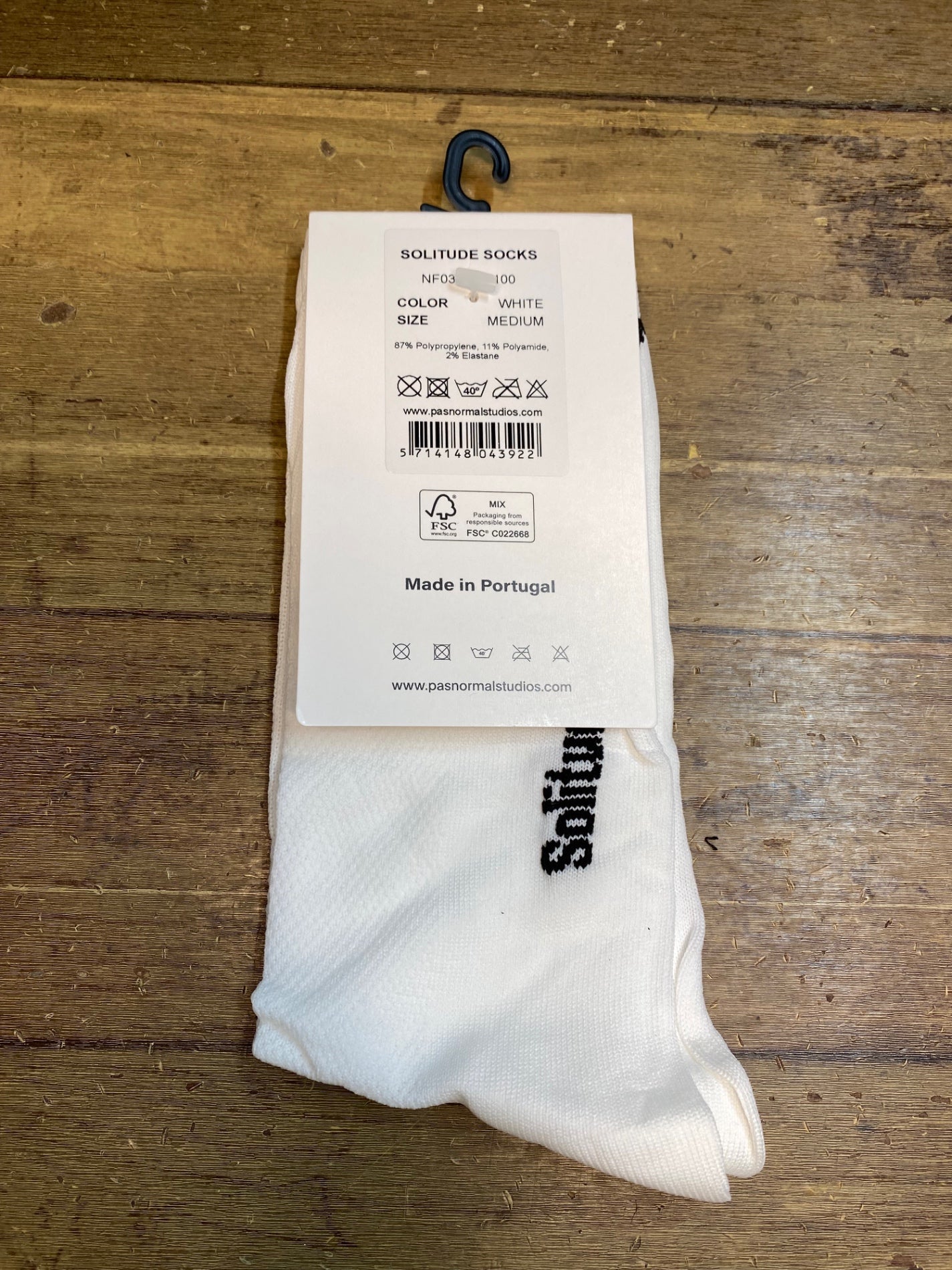 JD968 パスノーマルスタジオ PAS NORMAL STUDIOS SOLITUDE SOCKS ソックス 白 M