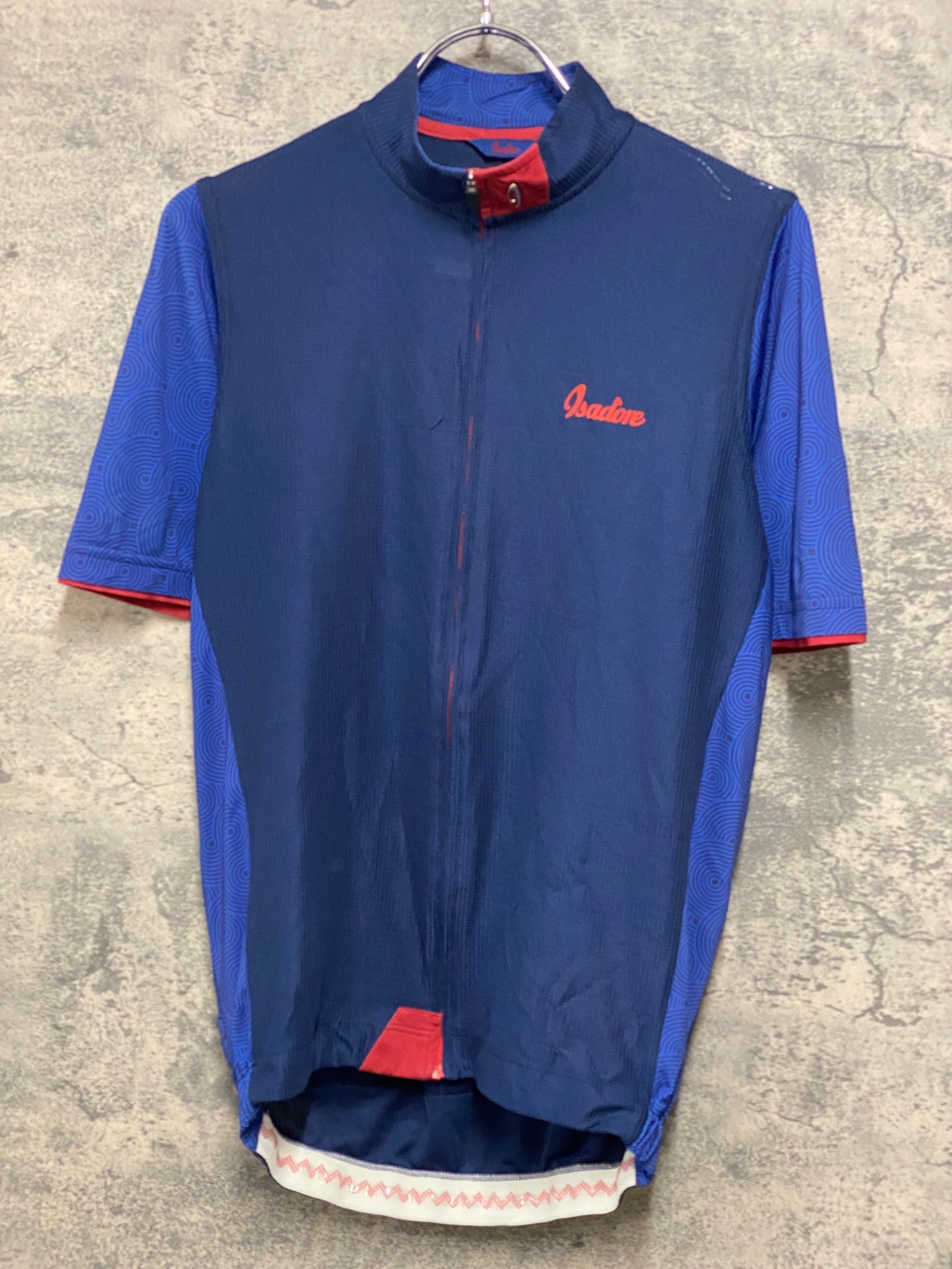 JC087 イザドア Isadore CLIMBERS JERSEY ALBULA 半袖 サイクルジャージ ネイビー M