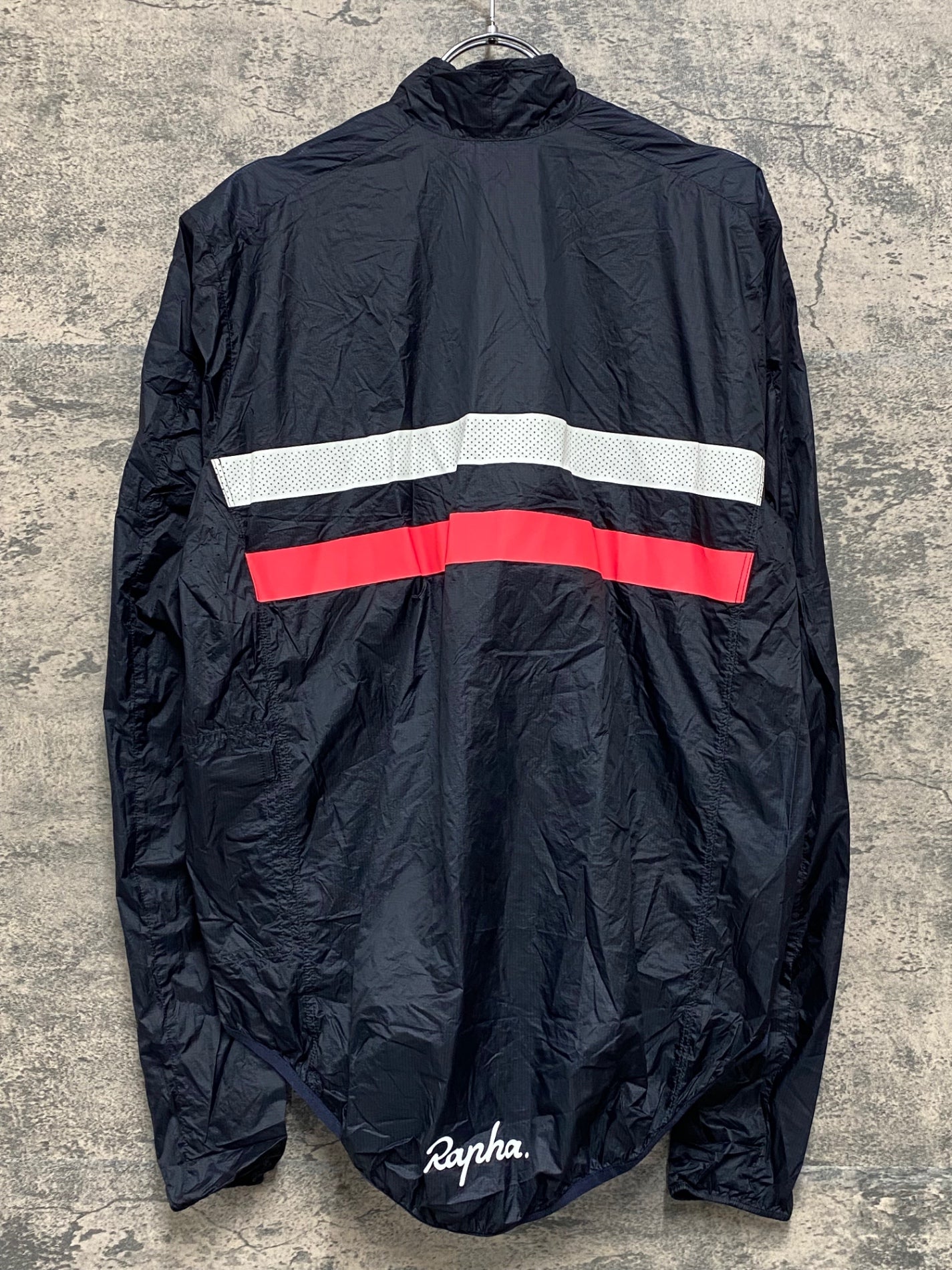 JB007 ラファ Rapha BREVET FLYWEIGHT WIND JACKET 長袖 ウィンドブレーカー 紺 L