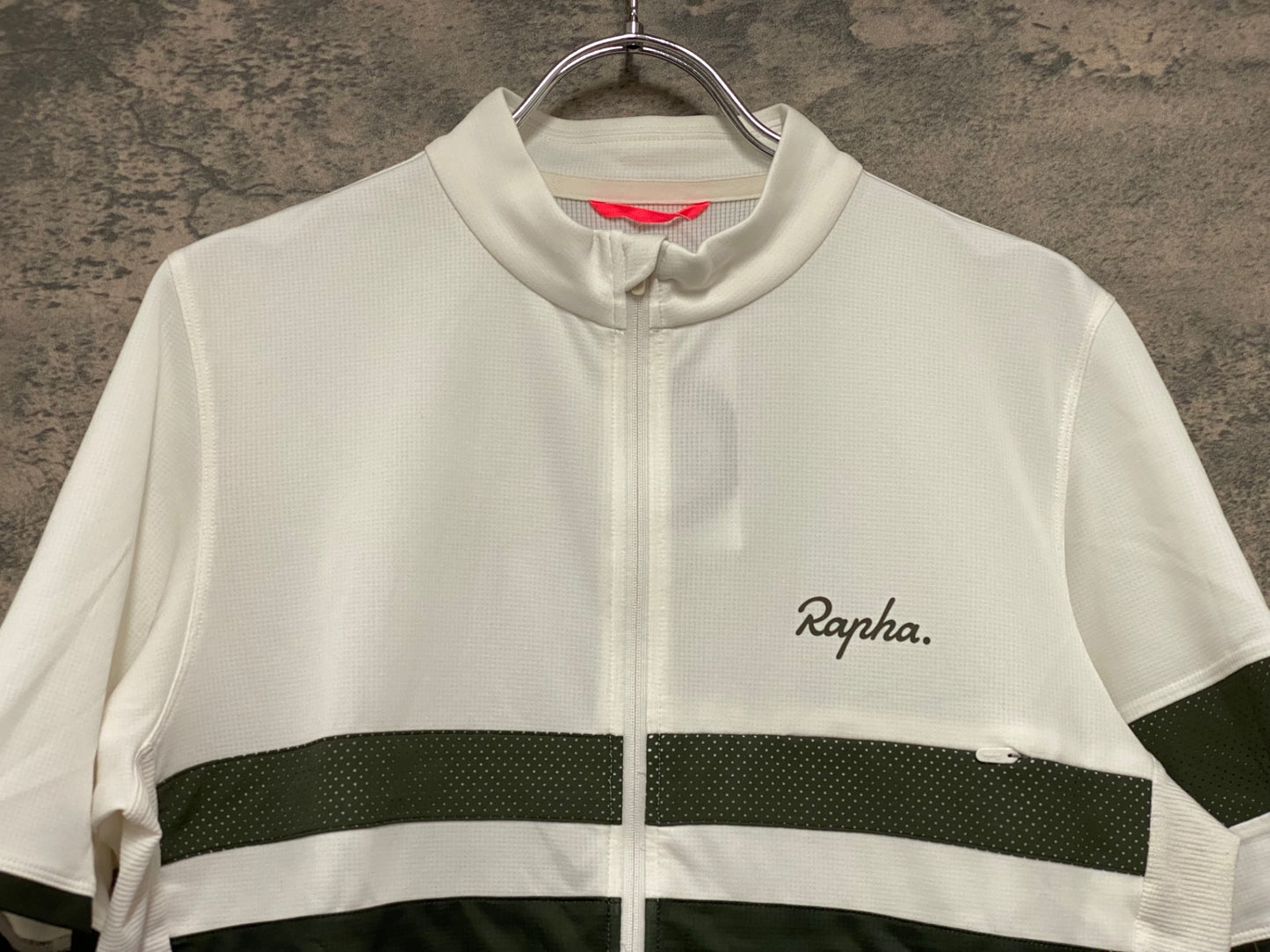 JB052 ラファ Rapha BREVET LIGHTWEIGHT JERSEY 半袖 サイクルジャージ 白 L