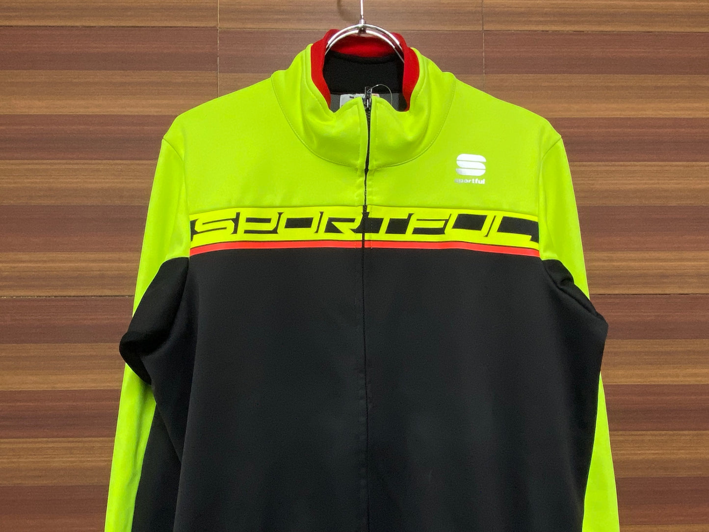 IH534 スポーツフル sportful 長袖 サイクルジャケット 黄 黒 L 裏起毛