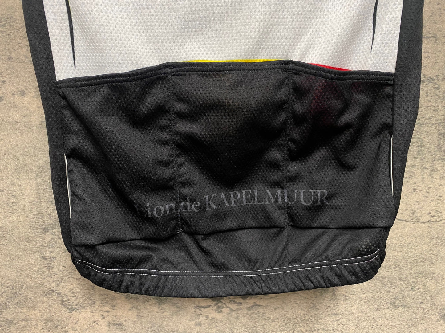 JD271 リオンドカペルミュール Lion de KAPELMUUR 半袖 サイクルジャージ 黒 白 千鳥 M