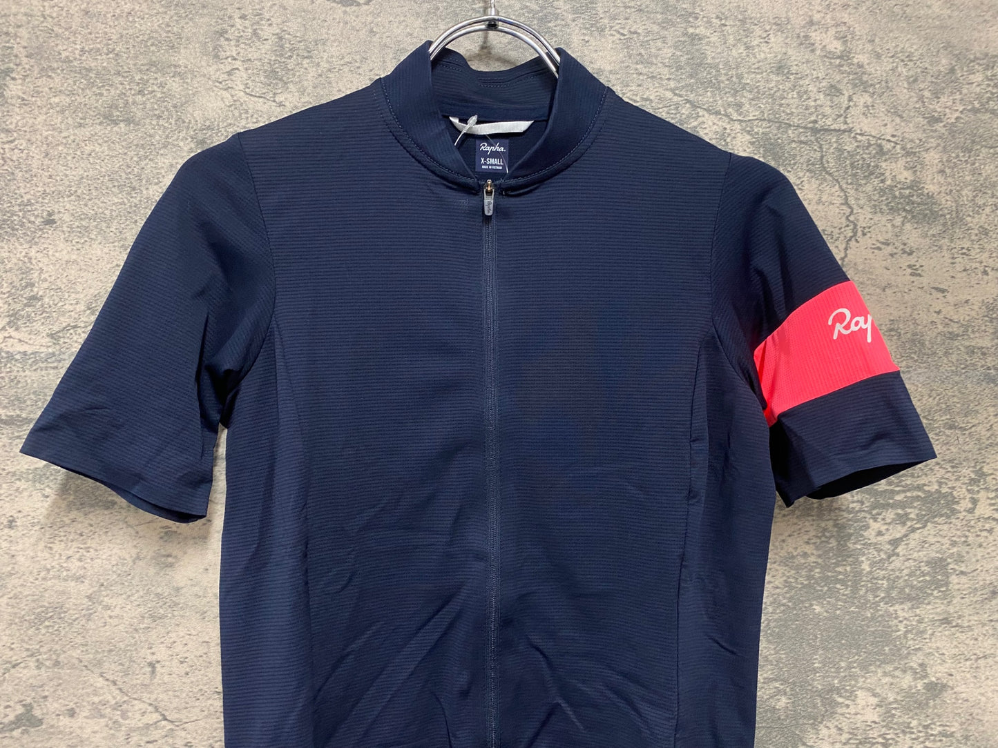 JB073 ラファ Rapha WOMEN'S CLASSIC FLYWEIGHT JERSEY 半袖 サイクルジャージ 紺 XS レディース