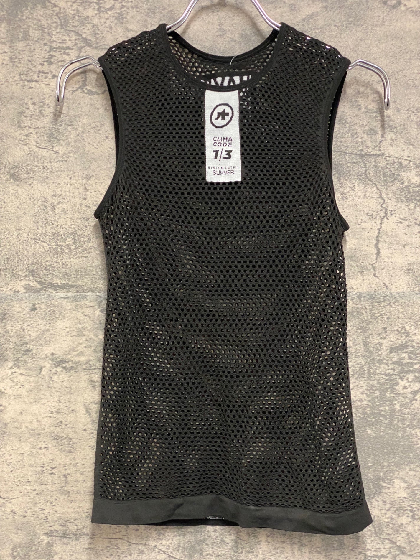 JB284 アソス assos ノースリーブ ベースレイヤー 黒 SIZE1 CLIMA CODE 1/3