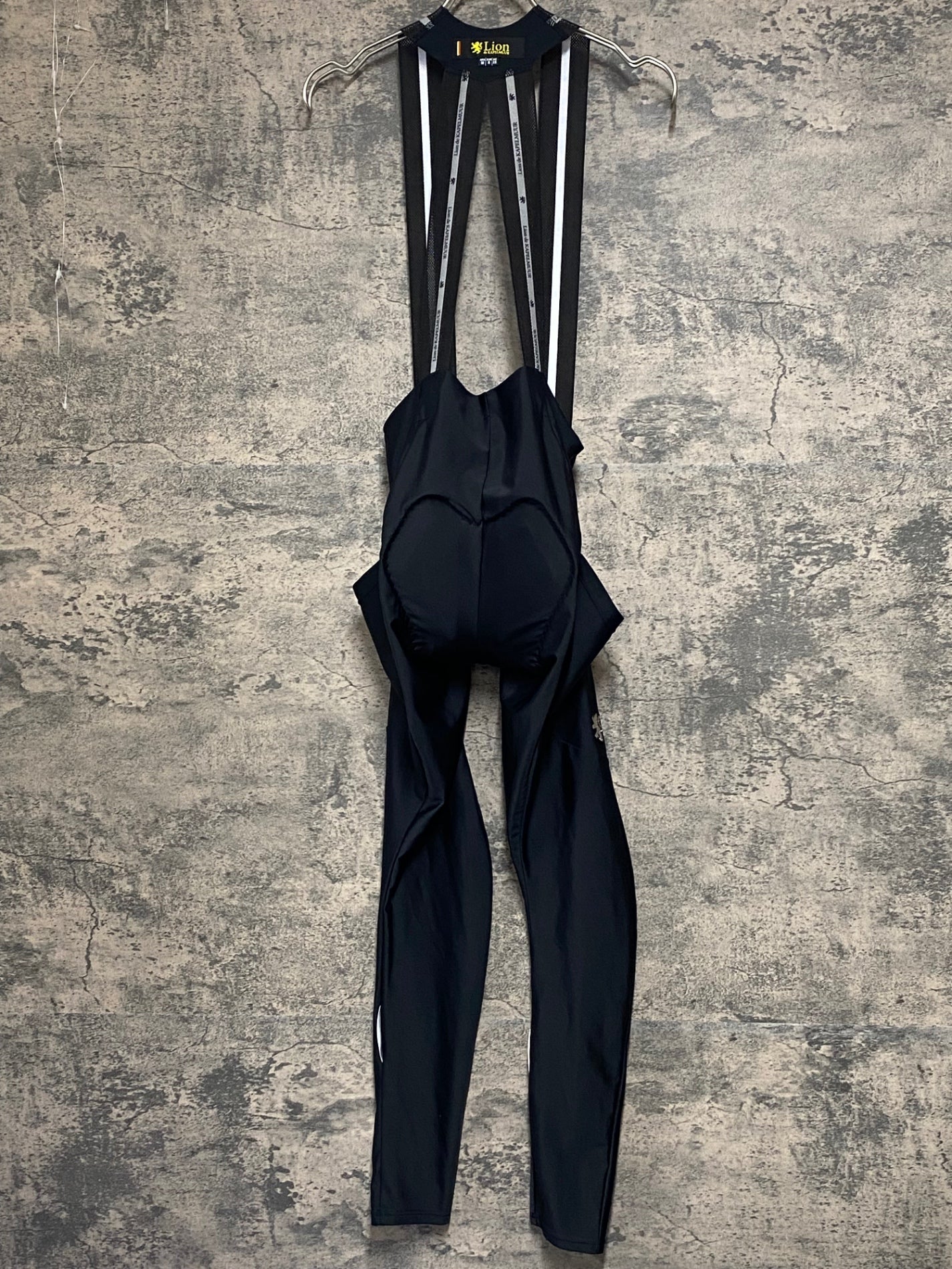 JC254 リオンドカペルミュール Lion de KAPELMUUR カーゴ ビブタイツ 黒 M ※パッド汚れ