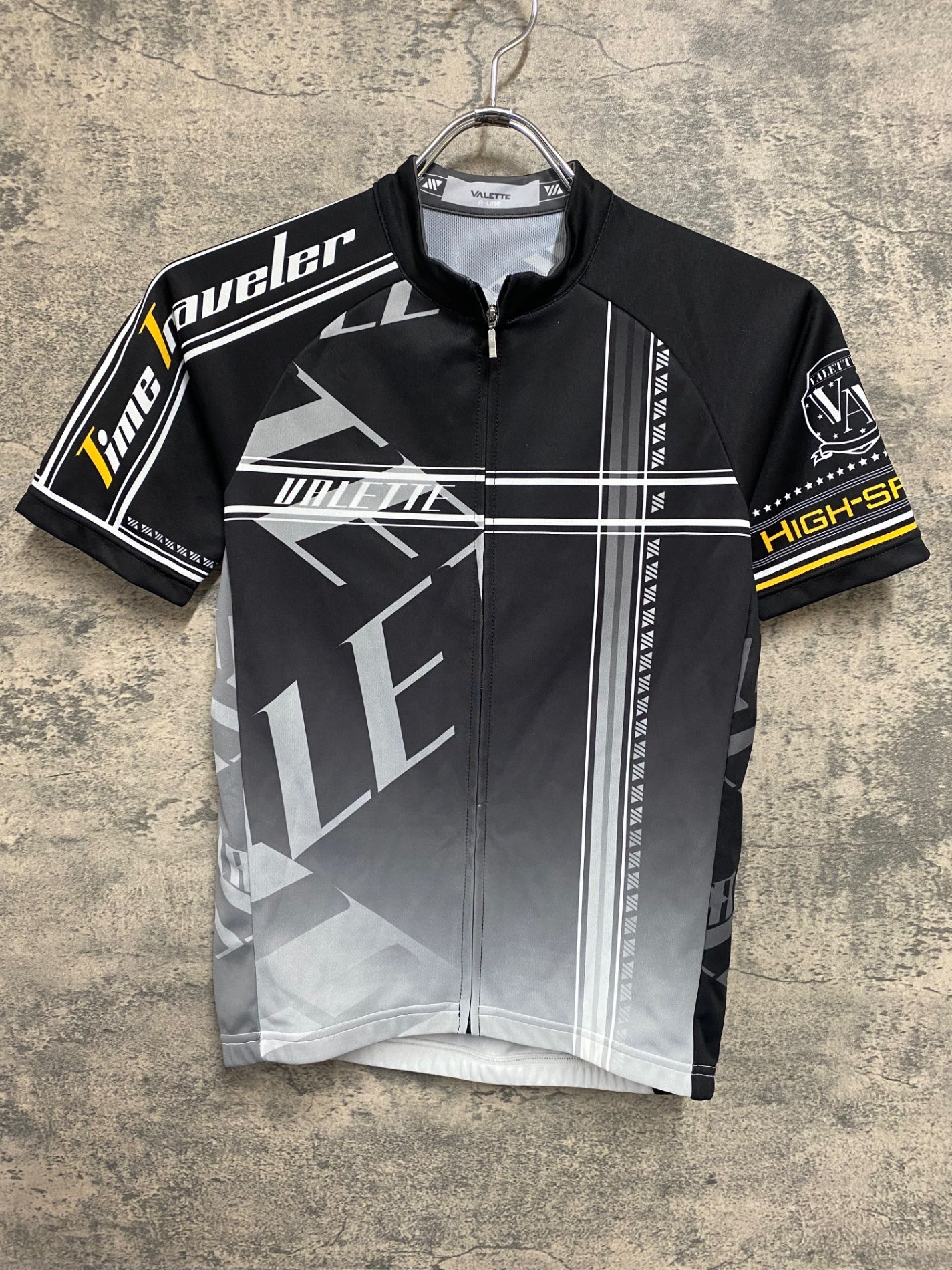 JD270 バレット VALETTE 半袖 サイクルジャージ 黒 グレー S