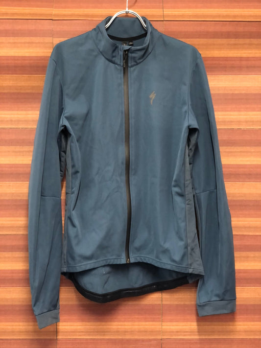 IS865 スペシャライズド SPECIALIZED 裏起毛 サイクルジャージ 紺 L