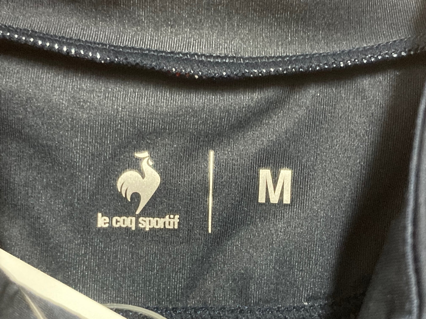 IQ198 ルコックスポルティフ le coq sportif 半袖 サイクルジャージ 紺 水玉 レディース M