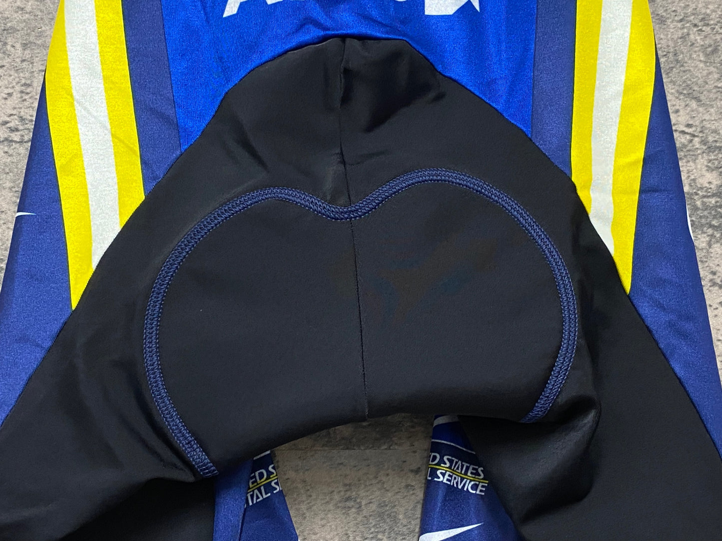 JC348 ナイキ NIKE トレック TREK UNITED STATES POSTAL SERVICE レーサーパンツ 紺黄 S