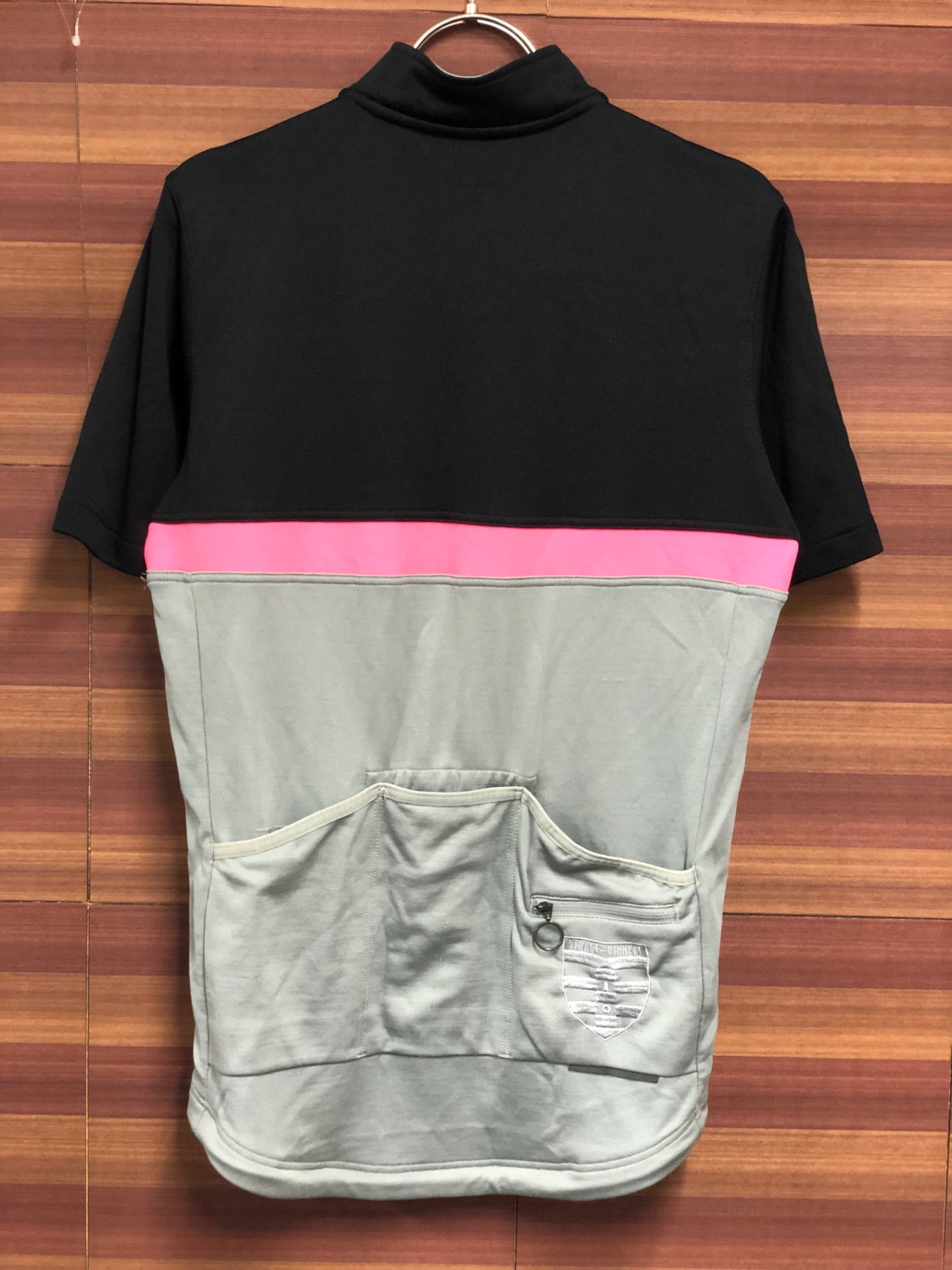 IO652 ラファ Rapha CLUB ハーフジップ 半袖 サイクルジャージ M ブラック グレー