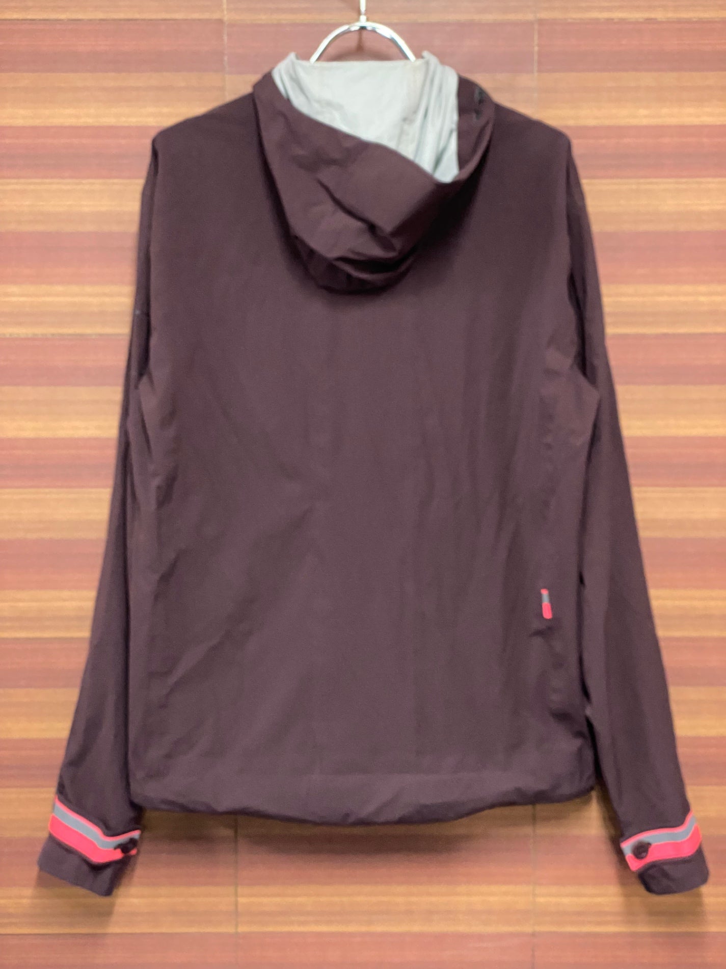 II620 ラファ Rapha HOODED RAIN JACKET 長袖 レインジャケット バーガンディ S