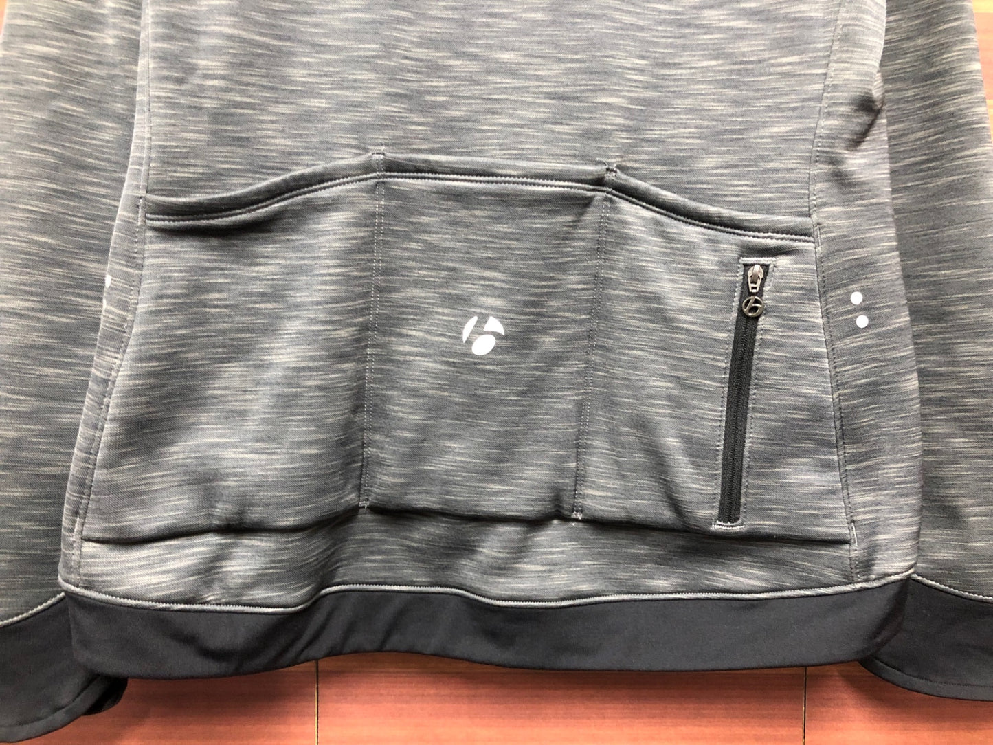 IQ438 ボントレガー BONTRAGER 長袖 サイクルジャケット グレー L 裏起毛