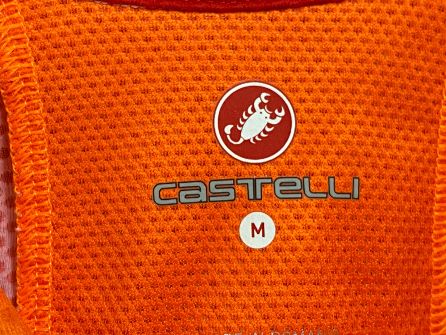 IT943 カステリ CASTELLI 半袖 サイクルジャージ オレンジ M