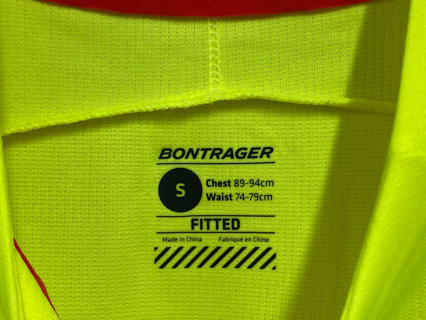 IS145 ボントレガー BONTRAGER 半袖サイクルジャージ S 黄