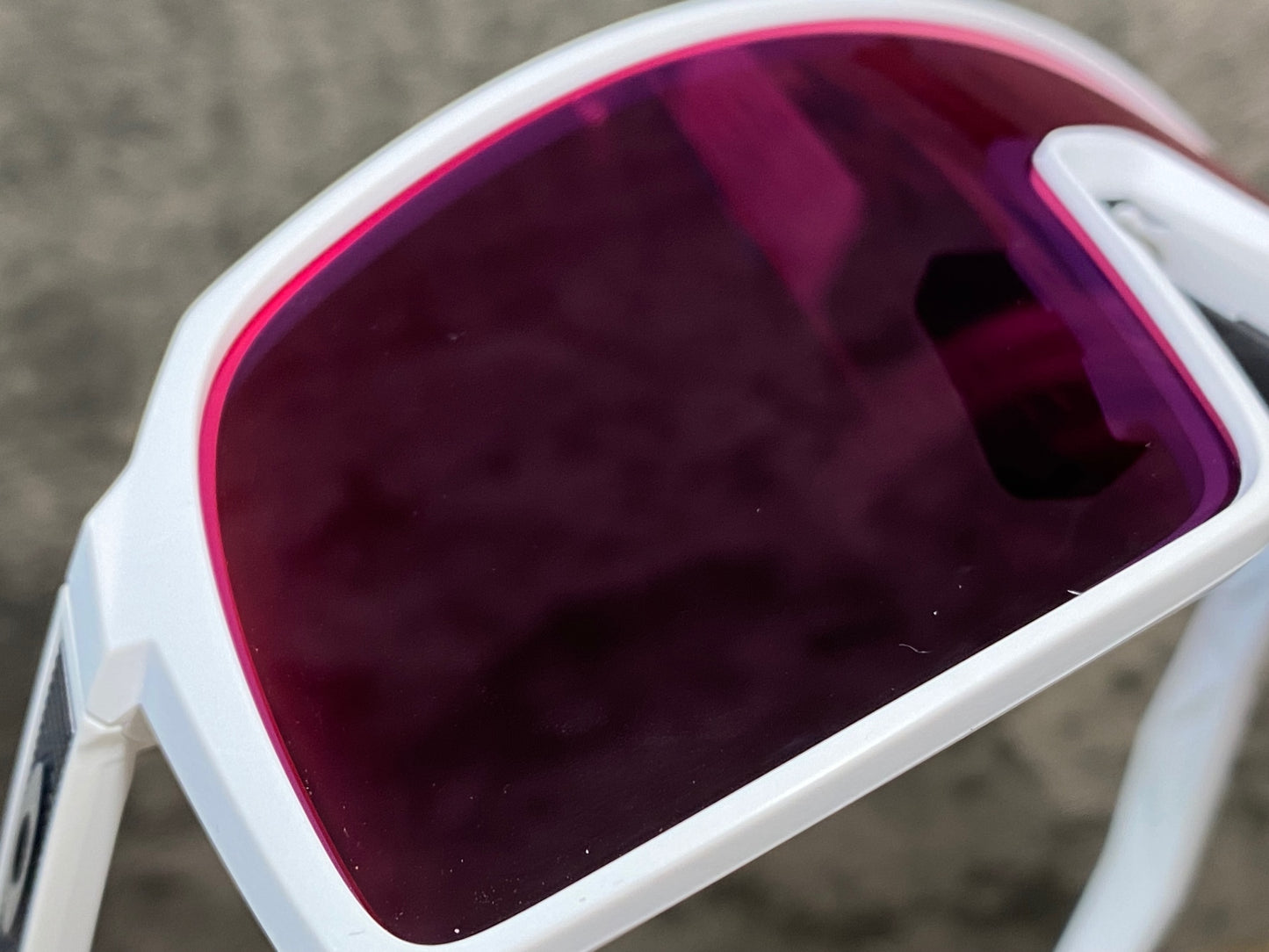 JB959 オークリー OAKLEY スートロ SUTRO サングラス PRIZMレンズ 白 アイウェア ※レンズ傷