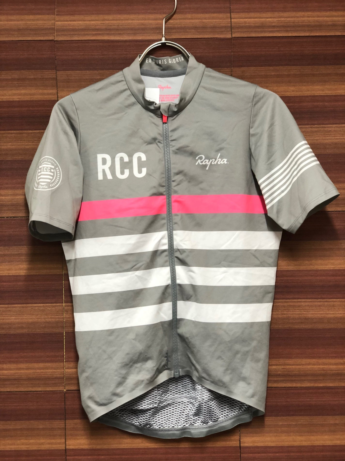 IO161 ラファ Rapha RCC MID WEIGHT JERSEY 半袖 サイクルジャージ グレー S