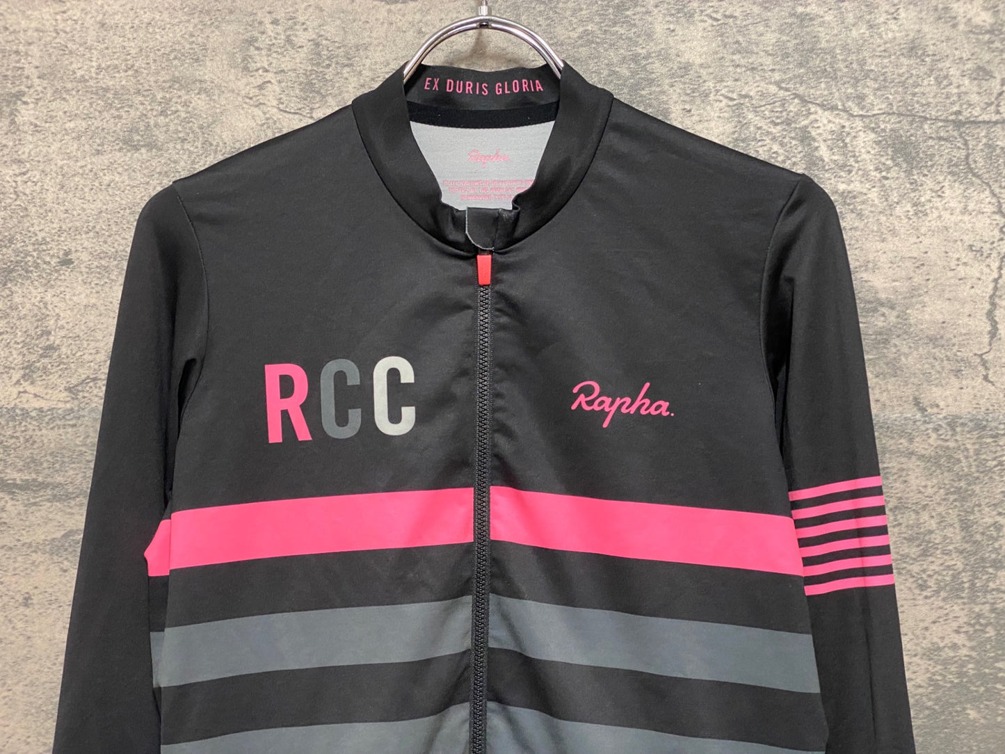 JB925 ラファ Rapha RCC PRO TEAM LONG SLEEVE MIDWEIGHT JERSEY 長袖サイクルジャージ 黒 S
