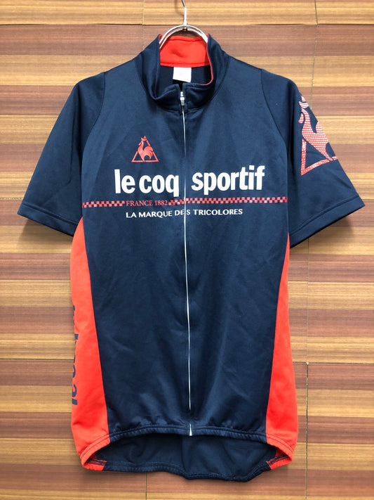 IM212 ルコックスポルティフ le coq sportif 半袖 サイクルジャージ 紺 赤 O