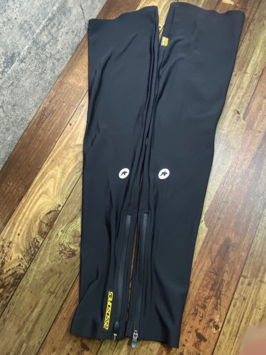 IZ195 アソス assos レッグウォーマー 黒 1 裏起毛