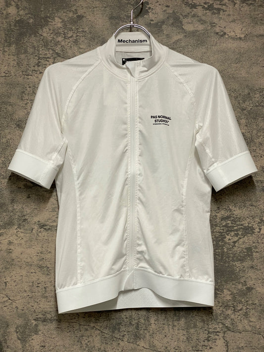 JC404 パスノーマルスタジオ Pas Normal Studios | Men's Mechanism Jersey 半袖 サイクルジャージ ホワイト M