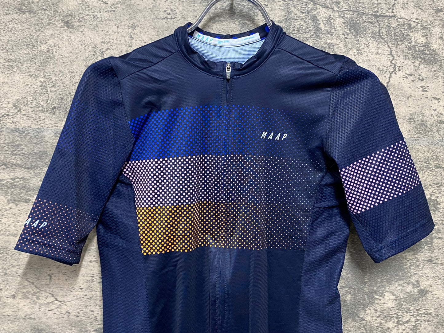 IY148 マープ MAAP PRO FIT 半袖 サイクルジャージ S ネイビー