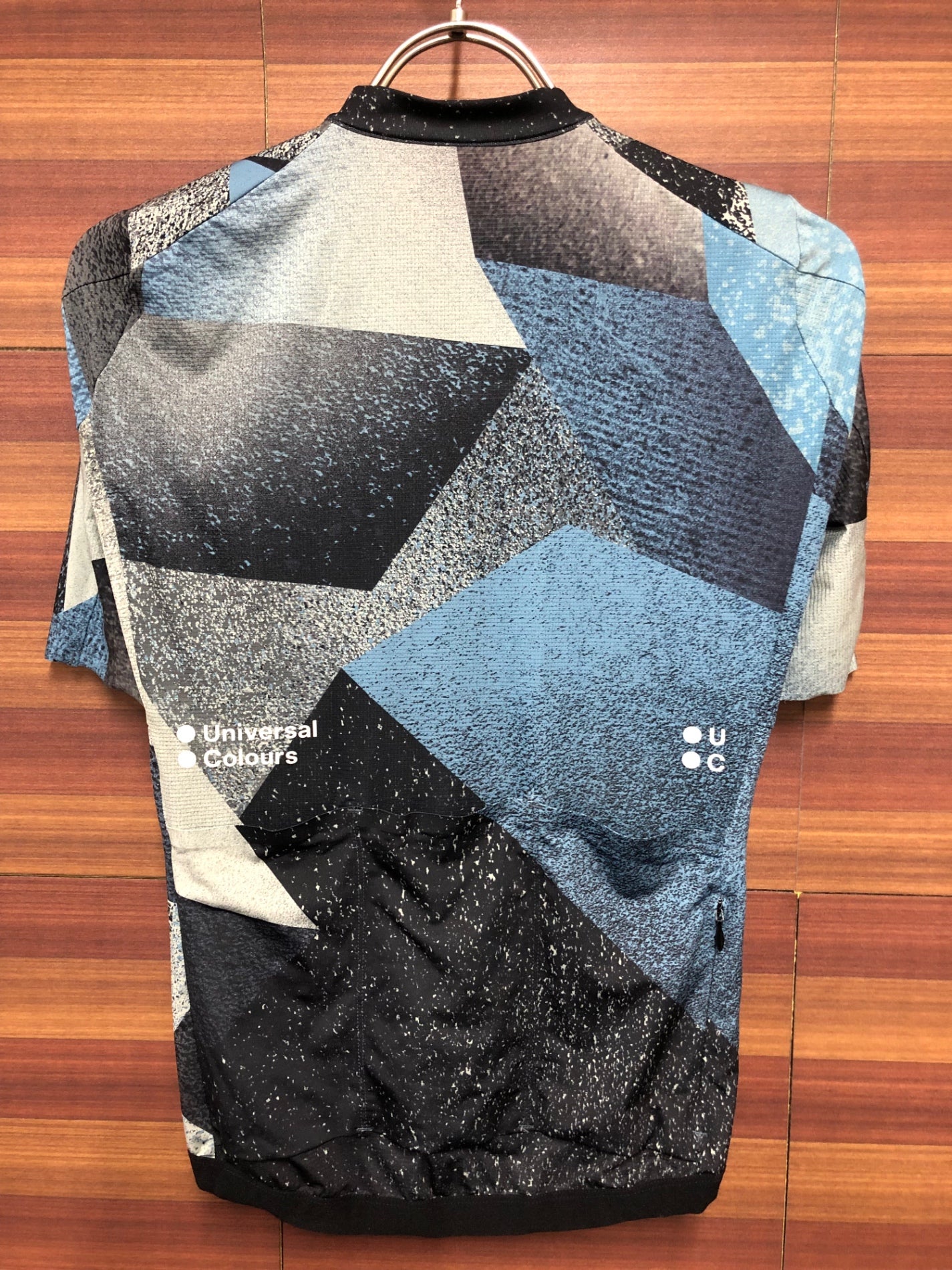 IR920 ユニバーサルカラーズ Universal Colours 半袖 サイクルジャージ 紺 水色 XS