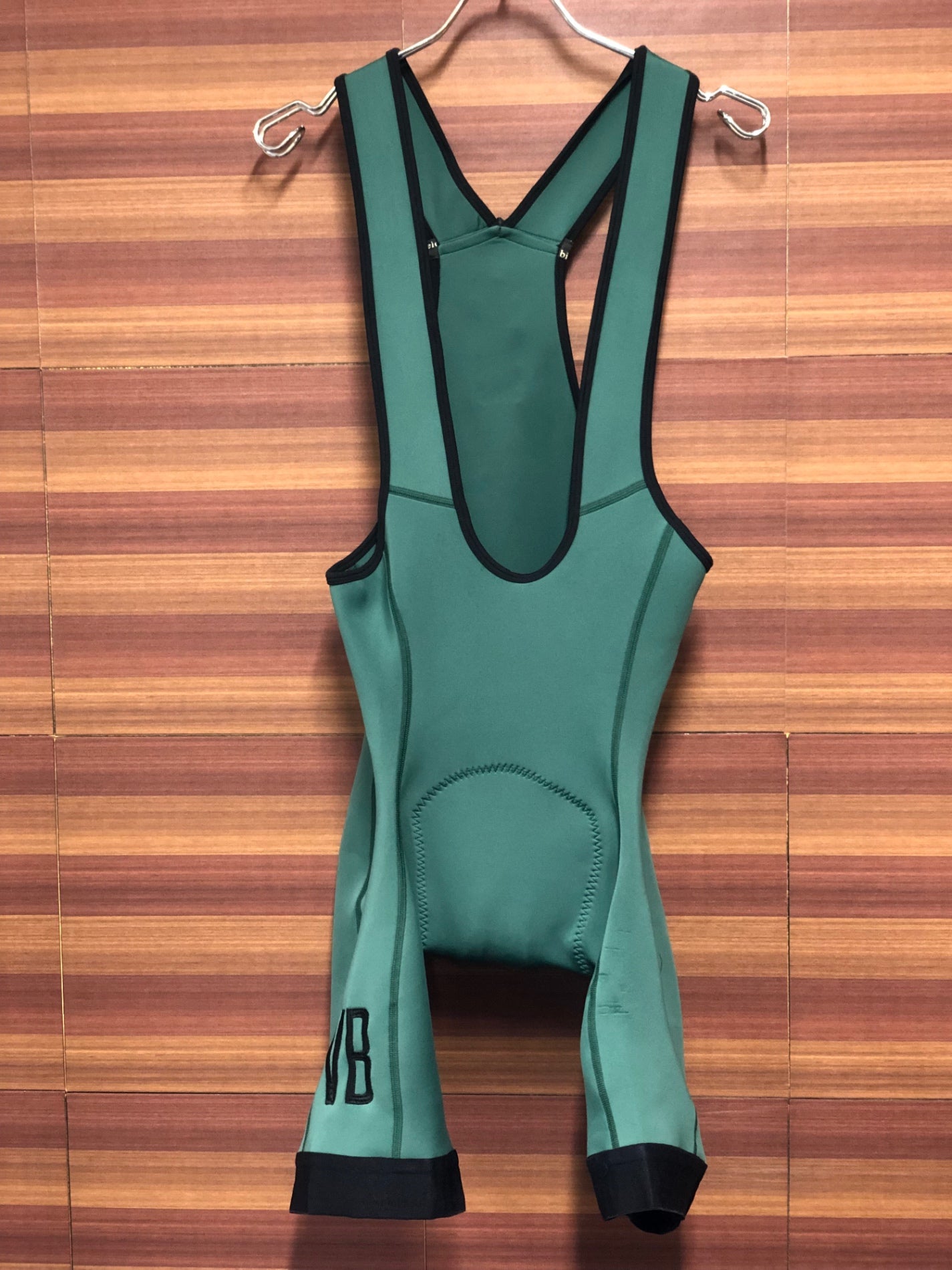 IL643 ヴェロビチ velobici HUGO THERMAL BIB SHORTS ビブショーツ 緑 5 ※ほつれ有