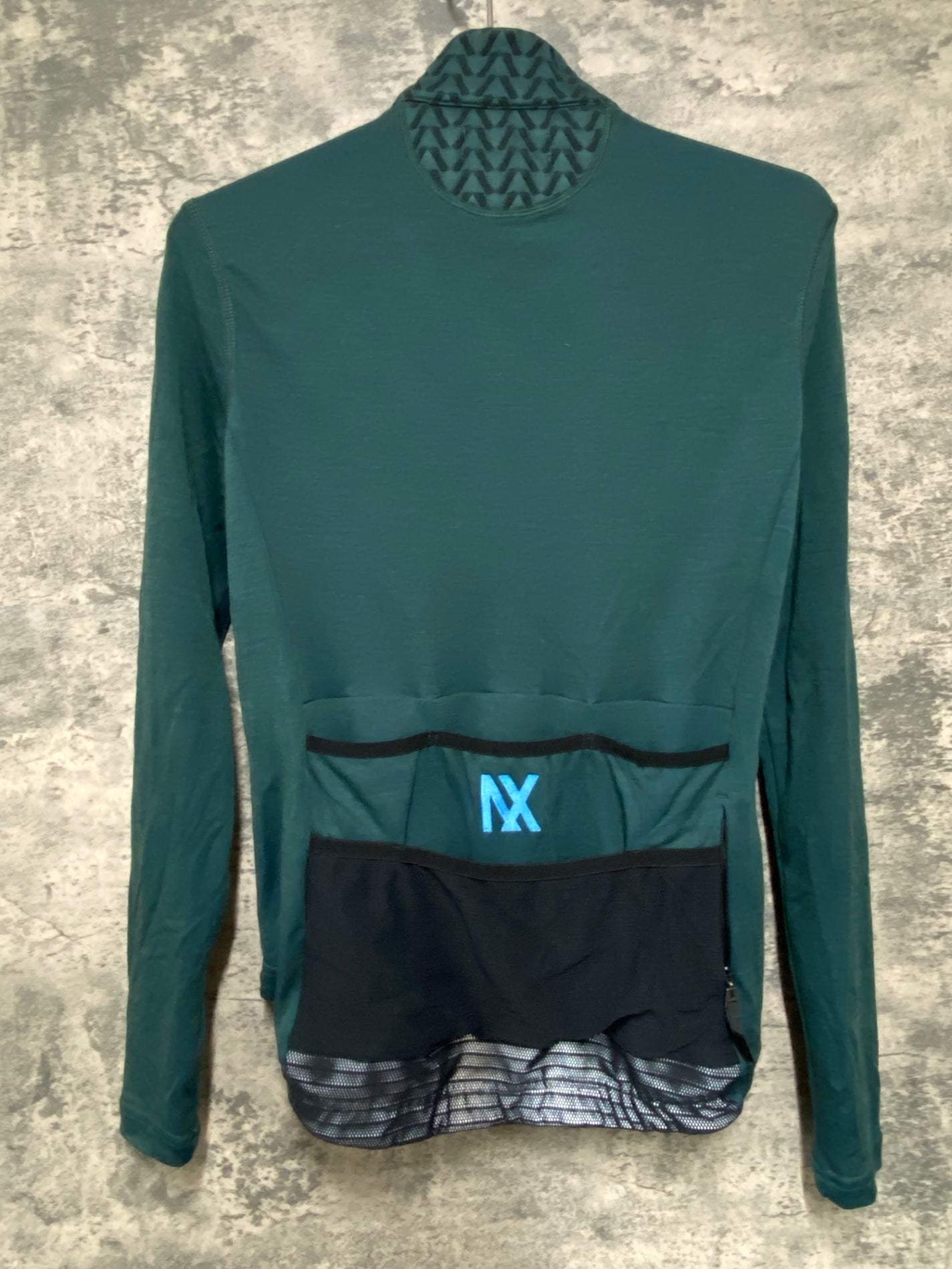 JB644 カフェドシクリステ Cafe du Cycliste AUDAX イルマ Irma Men 長袖 サイクルジャージ 深緑 M