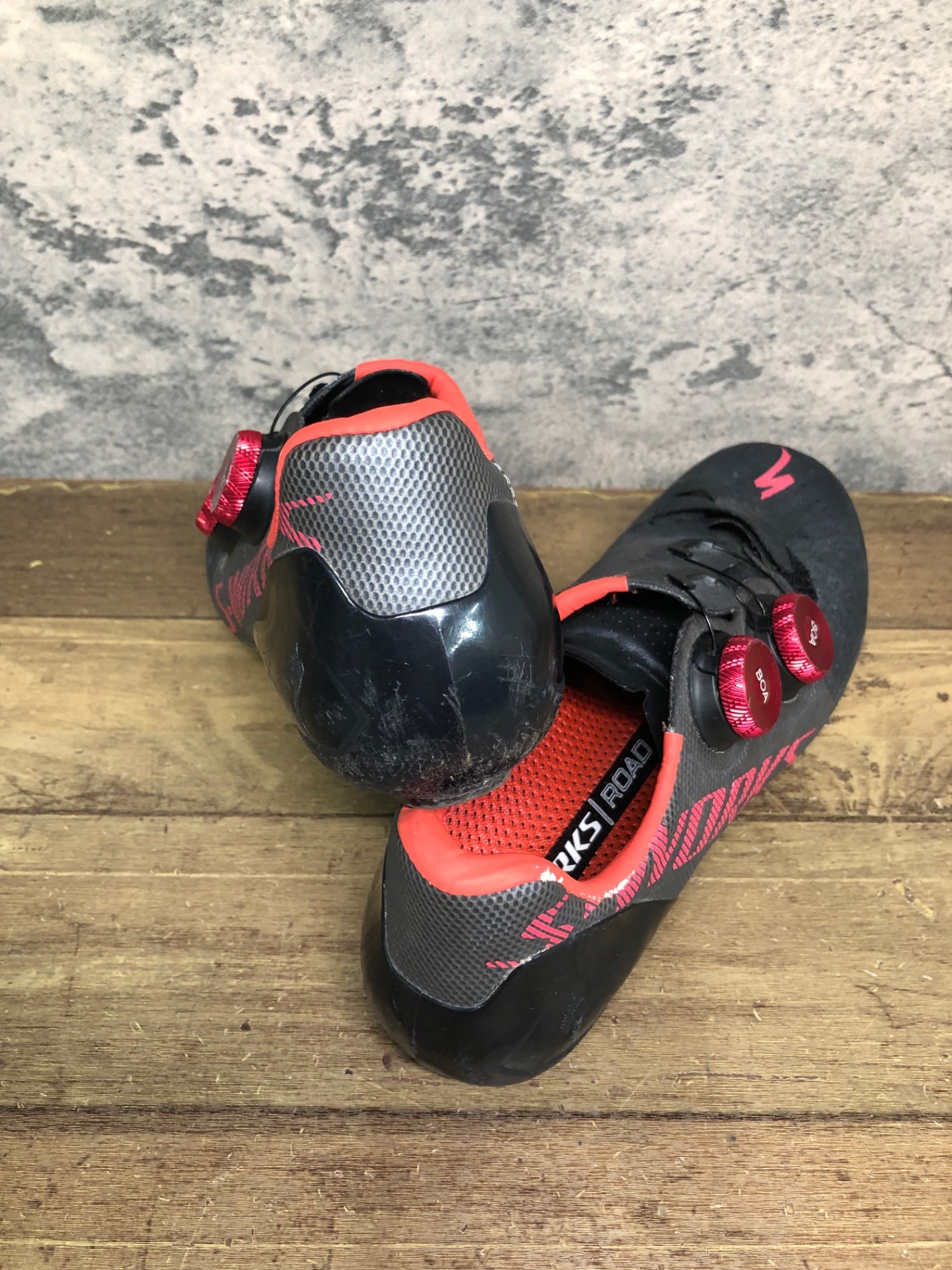IP623 スペシャライズド SPECIALIZED S-WORKS 7 RD ビンディングシューズ SPD-SL EU40 黒赤 ※ソール傷