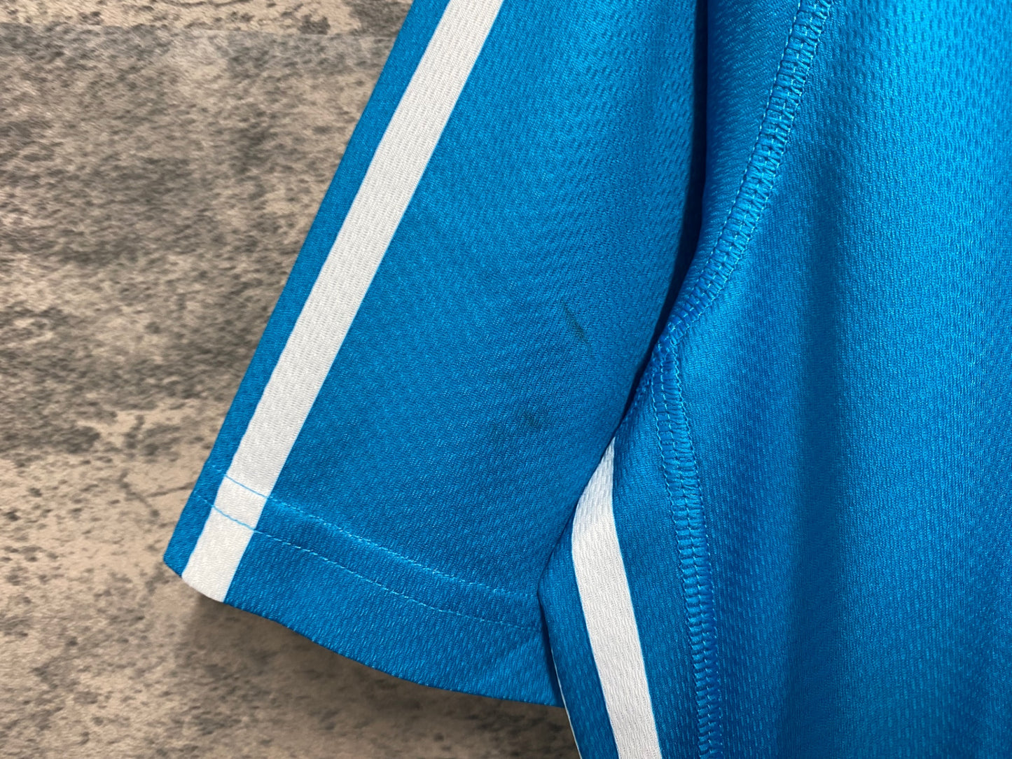 JB216 アディダス adidas 半袖 ハーフジップ サイクルジャージ ターコイズ L