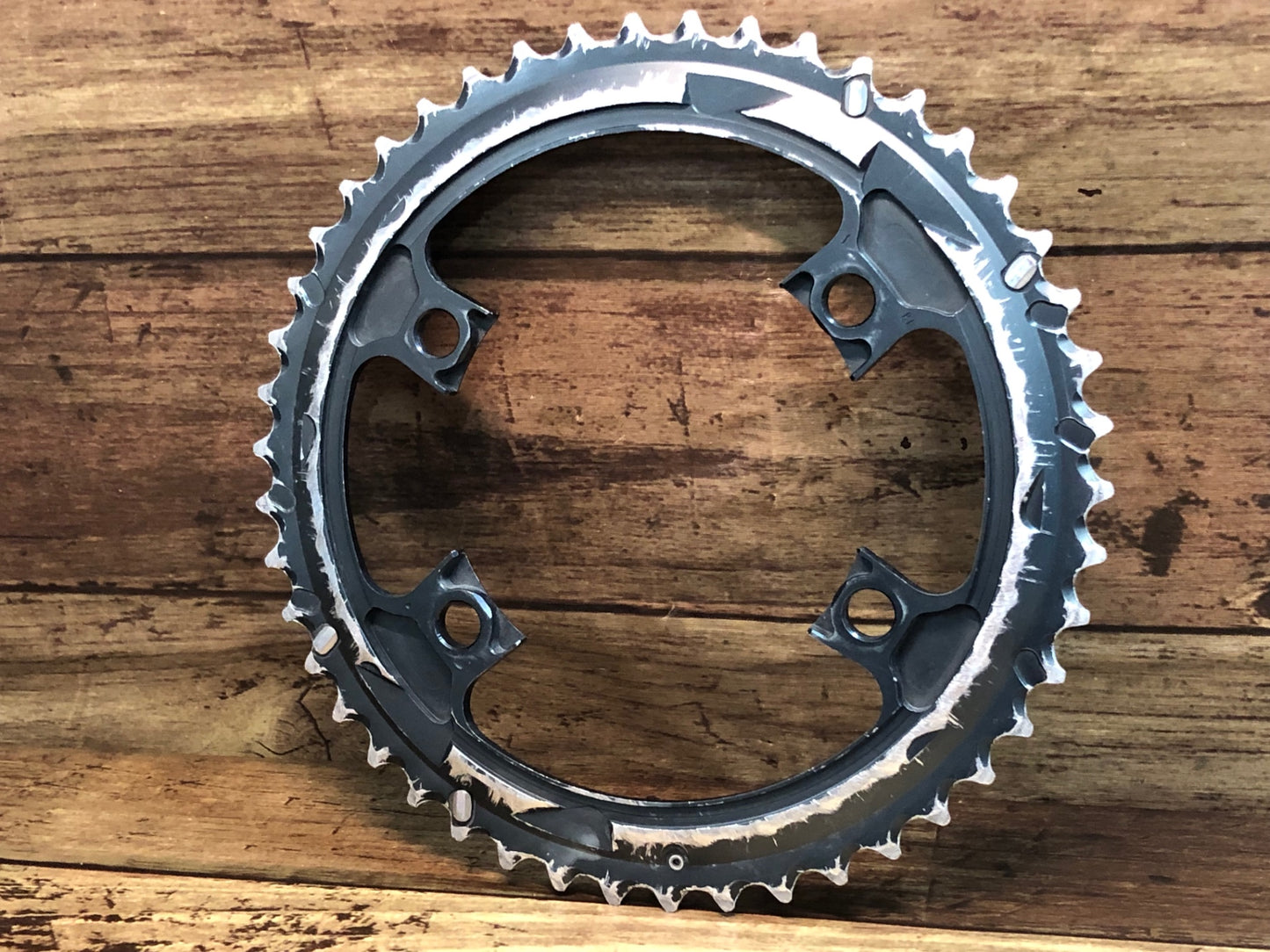 IM588 シマノ SHIMANO アルテグラ ULTEGRA FC-R8000 アウターチェーンリング 46T ※摩耗大 ジャンク