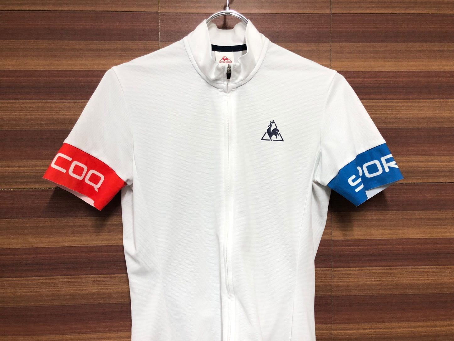 IM806 ルコックスポルティフ le coq sportif 半袖 サイクルジャージ 白 ※タグカット、サイズ不明